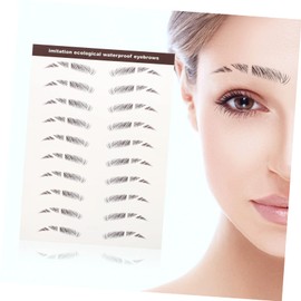 Mikinona Eyebrow Tool Kit 6pcs Imitation Eyebrow Instantly Define Sparse Patchy or Over-plucked Eyebrows Reusable and Water-resistant