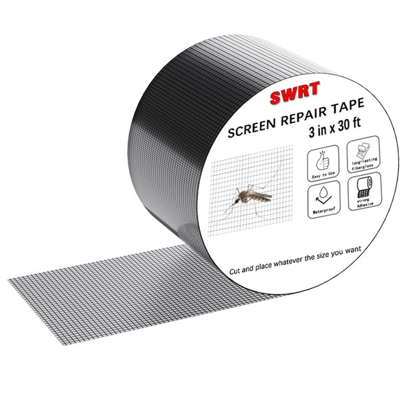 SWRT Window Screen Repair Tape – 3 Inch x 30