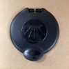 SCANDVIK ROUND REPLACEMENT SHOWER LID (BLACK)