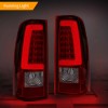 Mayello C-Tube LED Tail Lights RED For 2003-2006 Chevy Silverado