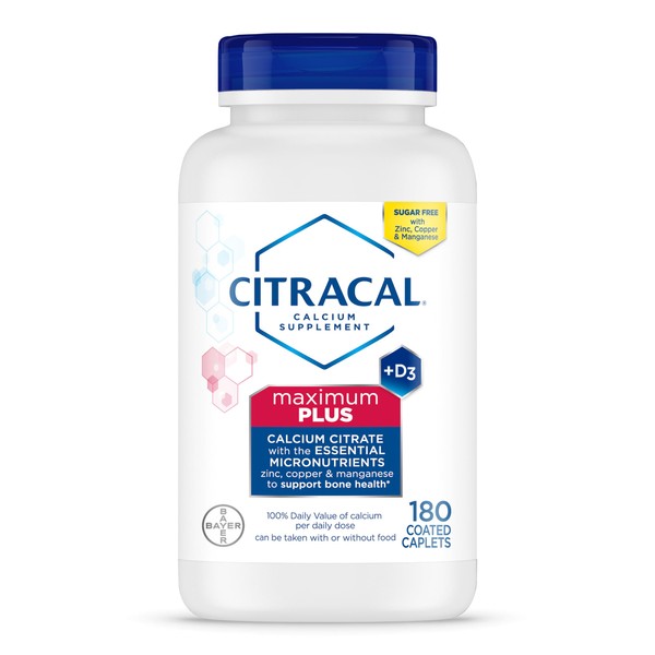 CITRACAL Citracal Maximum Plus, 650 mg Calcium Citrate, easily absorbed