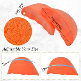 Shoe Filler Insert, Shoe Filler for Shoes Too Big, Toe Cushion Fillers Make Shoes Fit, Shoe Filler for Loose Shoe, Prevent Heel Sliping, One Size Fits Shoe Inserts for Women and Men (Orange, 3 Pairs)