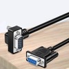 Hanprmee 90 Degree Right Angle DB9 RS232 Serial Cable, Down
