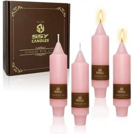 5Inch/7Inch Pillar Candles Handmade Unscented 4PCS Small Taper Candle Sticks for Festive Parties Wedding Home Decorcolor: Pink, size: 5 inch