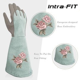 Intra-FIT Gardening Gloves for Women Thornproof Garden Gloves with Extra Long Forearm Protection Gardening Gifts for Women Mothers day Gifts