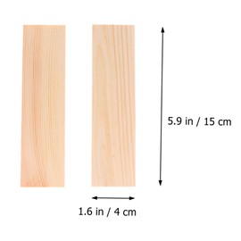 DOITOOL 10Pcs Rectangular Pine Wood Boards Unique Photography Background Props for Events Weddings and Graduations Lightweight and Easy to Store