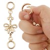 3pcs Purse Strap Extender, Gold Alloy Bow Bag Extender Chain