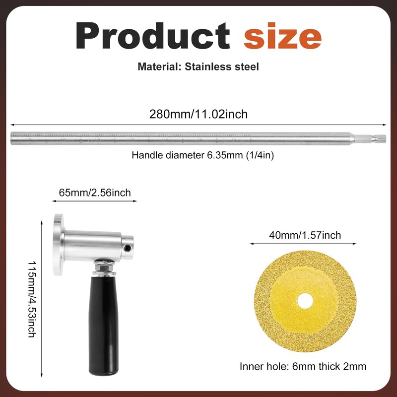 Inside Pipe Cutter for PVC Pipe Cutter Tool 1/4" Hex