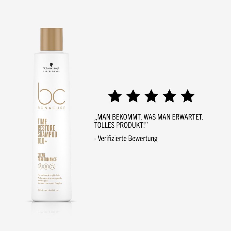 Schwarzkopf Professional Bonacure Time Restore Shampoo for Mature Sensitive Hair