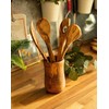 Benera Kitchen Utensil Set Made of Real Olive Wood, 4