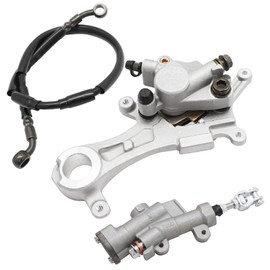 M MATI Rear Brake Caliper Master Cylinder Hose for Yamaha YZ250F 2009-2020 YZ450F 2009-2019 17D-2580W-01-00 33D-2583V-00-00 17D-2583V-00-00