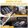 ZIORS Portable Zipper Saw Blade Storage Case,Empty Case for Sawzall