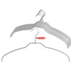 Mawa 42/FT Silhouette Ultra Thin Hanger, Pack of 24, Silver,