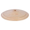 B&P Lamp® 2 Inch Diameter Wooden Vase Cap, Unfinished