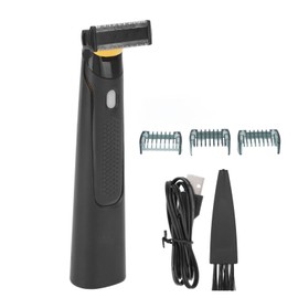 Unisex Electric Trimmer T Shaped Washable Cutter Head 3 Guide Combs Hair Removal Shaver