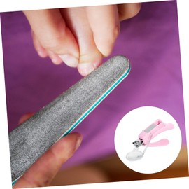 Hohopeti 1pc Durable Nail Clipper with Magnifier Safe Fingernail and Toenail Care for Portable Design for Home The Go Use Environmental Friendly Material