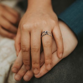 Aprilery Gold Rings for Women (knot, 10)