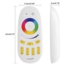 Ymiko RF LED Remote Control, RGBW Remote Control 2.4G 4-Zone