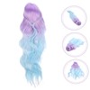 TEHAUX Doll Wig High-temperature Synthetic Fiber Hairpiece Gradient for Custom