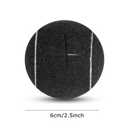 40 PCS Precut Tennis Balls Furniture Pads, 2.5 Inch Anti Scratch Black Pre Cut Tennis Balls Wood Floor Protectors, Rubber Chair Socks Caps for Home Office Classroom Table Desk Legs, Chairs Feet