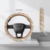 Boho Steering Wheel Cover for Women, Colorful Cute Woven Cloth,