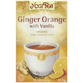 6 Pack of Gluten Free Yogi Tea Ginger Orange with Vanilla Tea 17 Bag