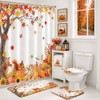 Mocsicka Juego de Cortinas de Ducha de otoño de 4