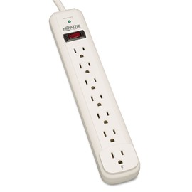 Tripp Lite TLP712 TLP712 Surge Suppressor, 7 Outlets, 12 ft Cord, 1080 Joules, Light Gray