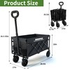 HOOPLE Collapsible Wagon Cart 220 lbs Heavy Duty Foldable Utility