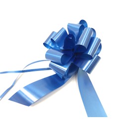 INERRA Wedding Car Decoration Kit - 3 x Large Pre-Assembled 7” Bows with 14-Loops and 7 Metres of Ribbon – With Colour Match (Royal Blue)