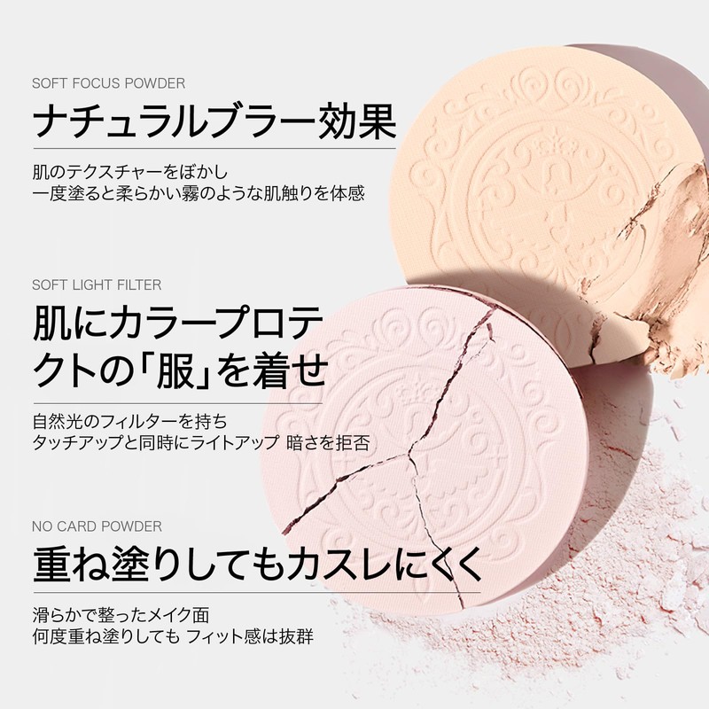 KIADZIE Powder Foundation Natural Light Skin Purple Coverage Lasting Anti