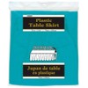 Unique Party 50124 - Plastic Teal Table Skirt, 14ft