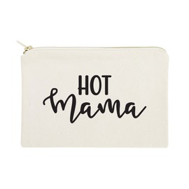 The Cotton & Canvas Co. Hot Mama Cosmetic Bag and Travel Make Up Pouch