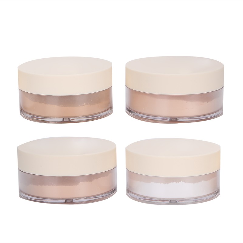 4pcs FOCALLURE Oil Control Loose Powder Moisturizing Face Setting Powder