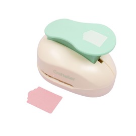 Craftelier - Label Punch with Scalloped Special for Scrapbooking and Crafts | Push Lever for Tags on Paper and Card