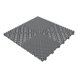 HOTSYSTEM Durable Polypropylene Interlocking Modular Garage Floor Tiles, Versatile Interlocking Floor Tiles, 15.7'' x 15.7'' x 0.7''(Thickness) Flooring Tile(20 Pack), Grey
