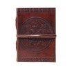 18 cm New Age Celtic Knot Leather Blank Book grimoire