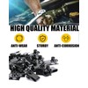 100pcs Black Engine Under Cover Body Bolts & U-Nut Clips