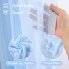 PARTISKY Wedding Arch Draping Fabric, 1 Panel 18FT Baby Blue