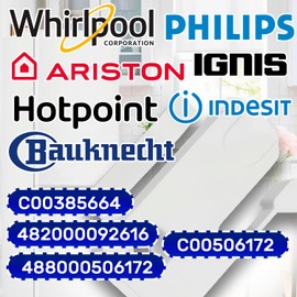 Right Hand Upright Freezer Flap Plug with the Original Code C00385664 C00506172 482000092616 488000506172 for Whirlpool for Indesit - MONTERAL