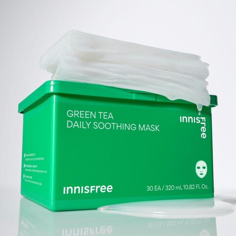 Innisfree [이니스프리]그린티 데일리 수딩 마스크 Innisfree Green Tea Daily Sooting