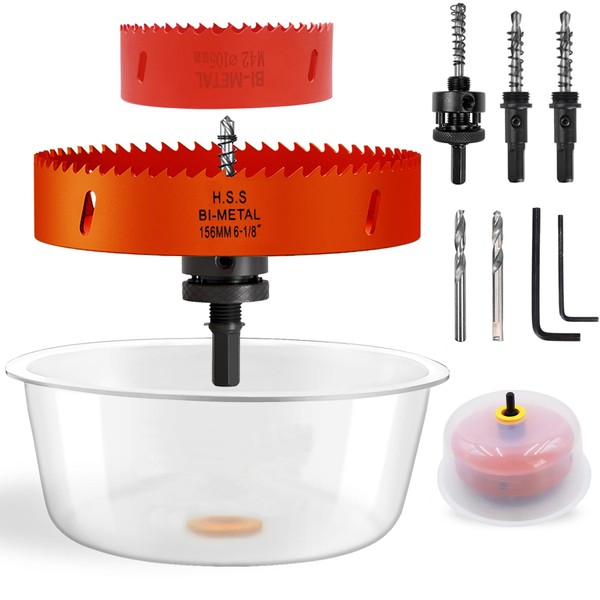 4 1/8 inch & 6 1/8 inch Hole Saw for