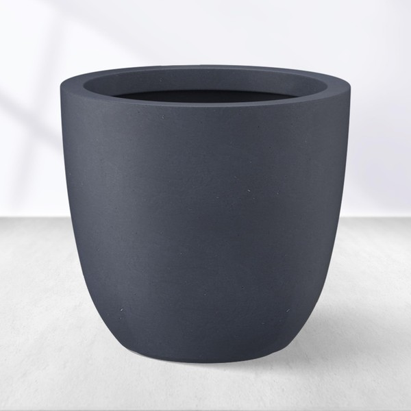Kante 18 Inch Dia Round Concrete Planter, Indoor Outdoor Large