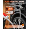Sakertool Portable Fuel Pump with 51'' Extra Long Hose, 9.08