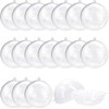 BetterJonny 20pcs Ornaments Balls 10cm Hollow Fillable Ball Ornaments Clear