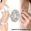 Ludcew Moissanite Magnetology Lymphvity Ring, Zircon Shaping Ring, Moissanite Rings