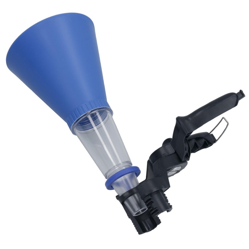 Hands Free Funnel Set With Secure Clamp and Transparent Lower