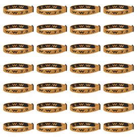 Meajjew 28PCS WWJD Christian Bracelet Pack for Women Men, Christian Jesus Gifts Adjustable Wristbands, WWJD Bracelets Bulk - What Would Jesus Do Bracelet Tawny