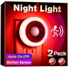 Briignite Motion Sensor Night Light Red, [2 Pack] Night Lights