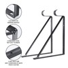 HOME MASTER HARDWARE Heavy Duty Closet Shelf Rod Brackets, Wall